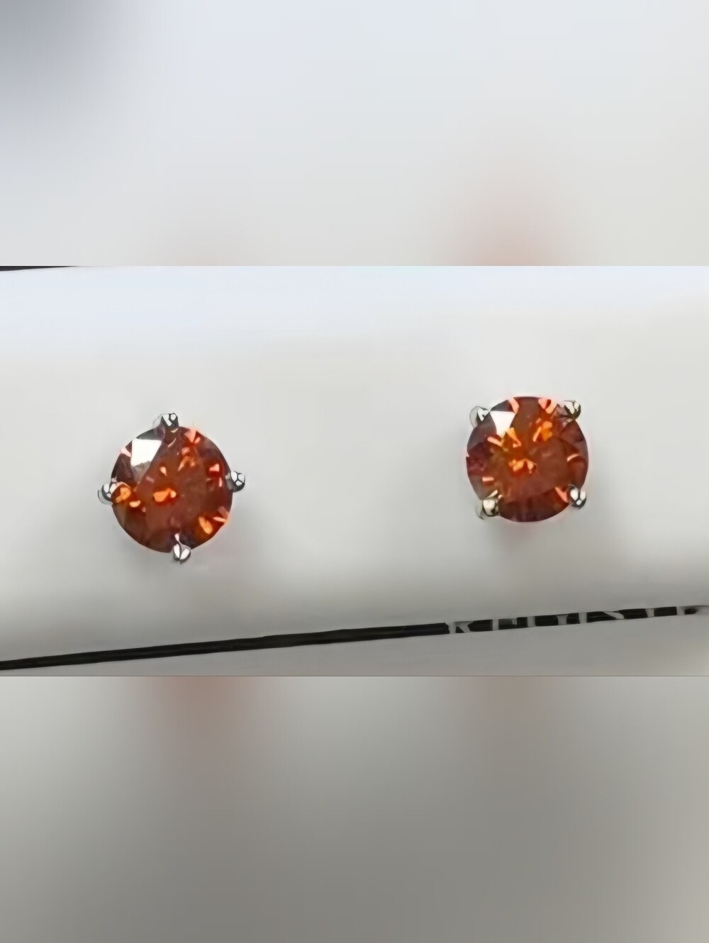Sterling Silver Red Garnet Round Stud Earrings - Classic Women's Jewelry